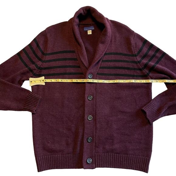 Simply Styled by Sears Men's Button Up Cardigan Sweater Button Up Size Large - Picture 7 of 8